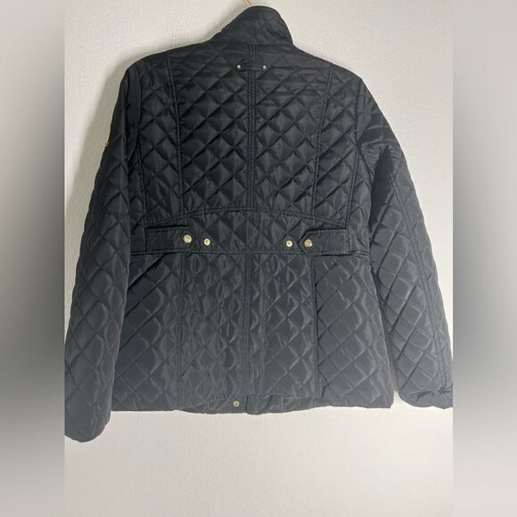 Ralph Lauren Quilted Mockneck Jacket Size M Black - Picture 2 of 12